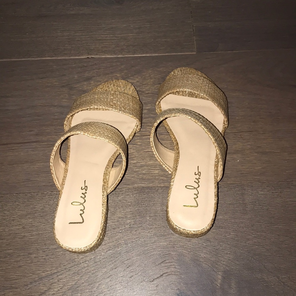 Lulus slide on sandals